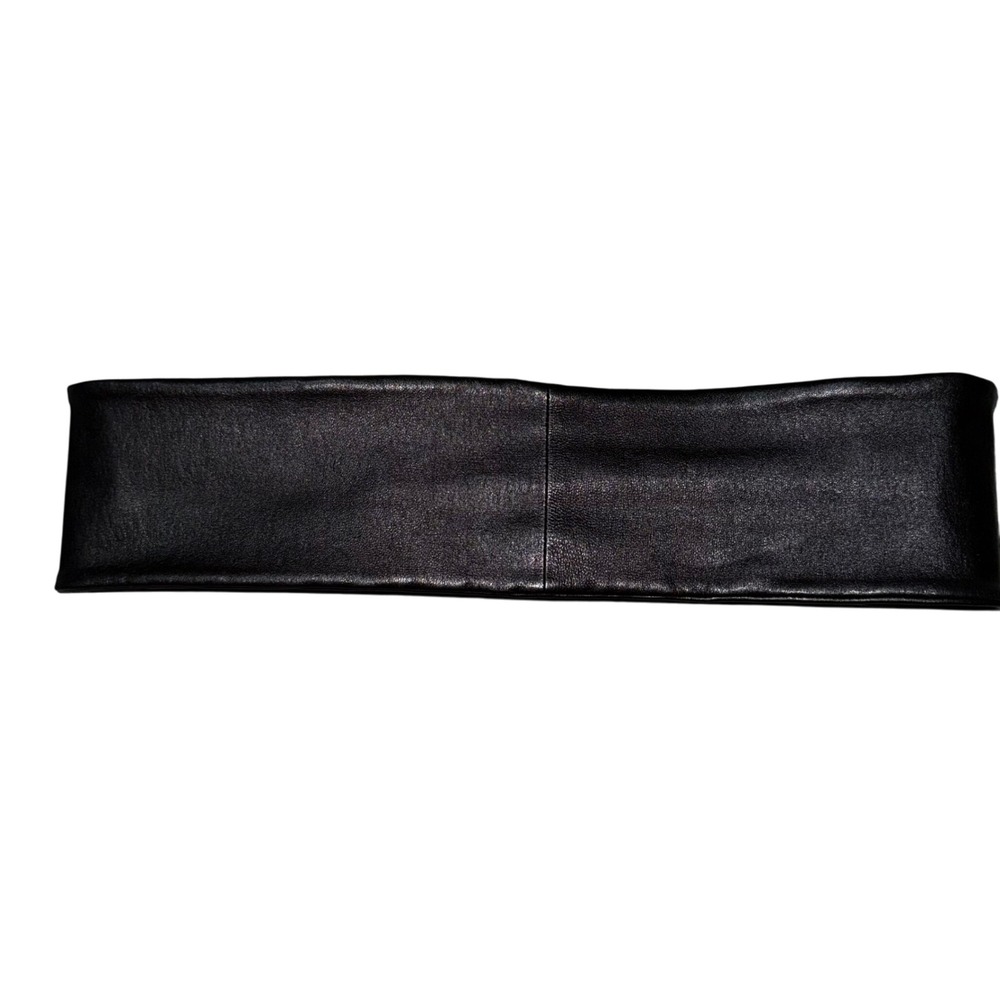 Gucci Bamboo Accent Wide Waist Belt black (lenght 31") - Picture 3 of 4